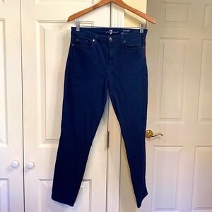 7 For All Mankind, Skinny, Ankle, Indigo, Jeans, Size 12/30